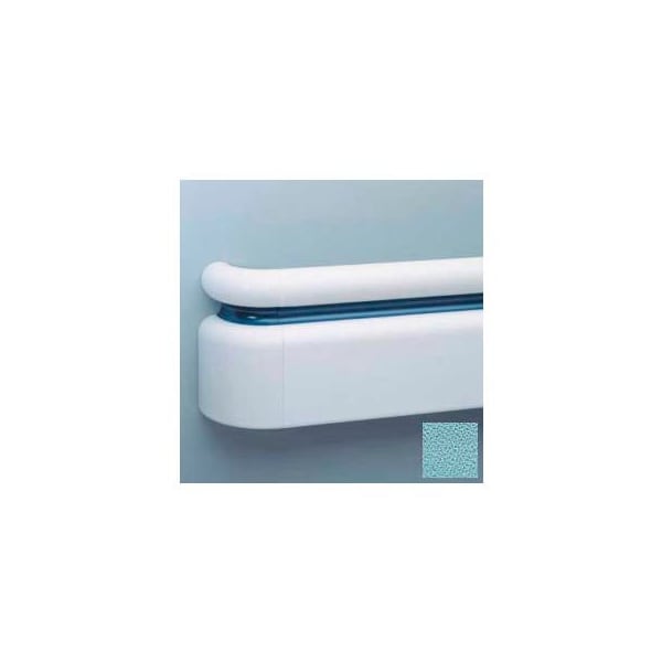 Pawling All Vinyl Three-Piece Handrail System, 6.25" Face, Aluminum Retainer, 12' Long, Stormy Blue BR-400V-382 - main